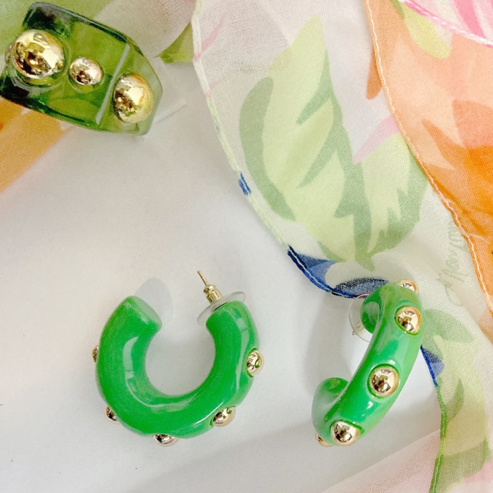 Image Gang Jade Earrings